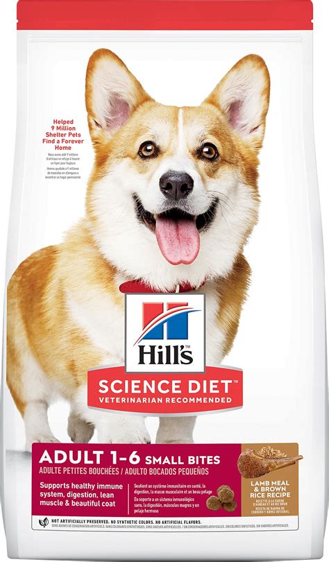 As dogs age, their nutrition needs change. Hill's Science Diet Adult Small Bites Lamb Meal & Brown ...