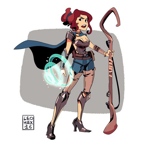 Cartoon Warrior Girl On Behance