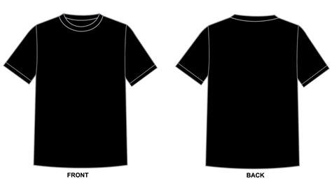 Blank Tshirt Template Front Back Side In High Resolution Hd