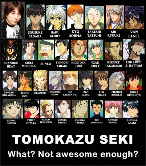 Tomokazu Seki Anime Voice Actor Anime Crossover