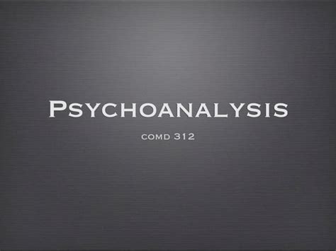 psychoanalysis of movies