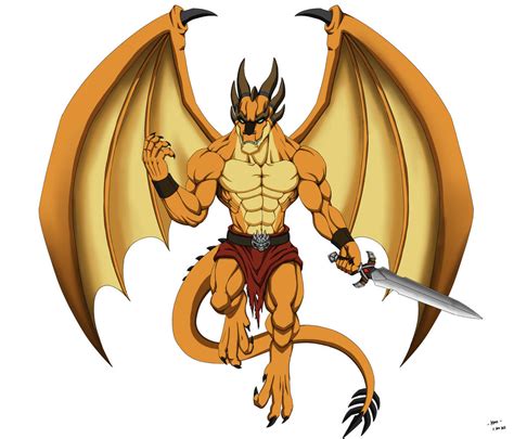 Humanoid Dragon Return By Ktmz27 On Deviantart