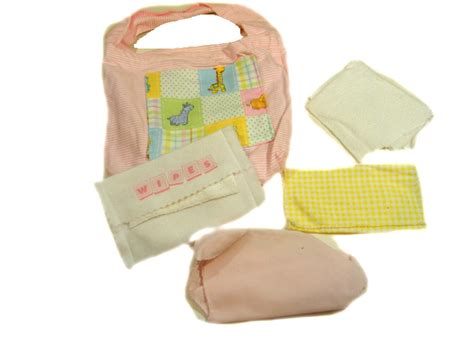 For American Girl Doll Bitty Baby Handmade Diaper Bag With