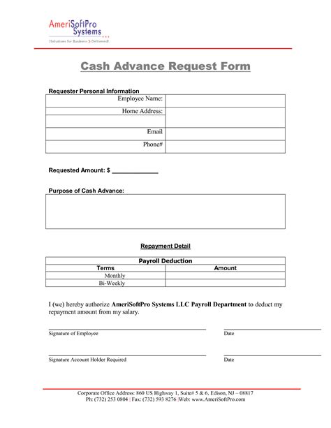 Application for advance salary in english to company, office, boss or job for domestic purposes. Payroll Advance Form - emmamcintyrephotography.com