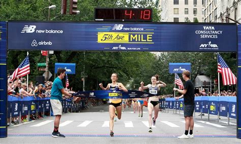jenny simpson beats laura muir in 5th ave mile aw