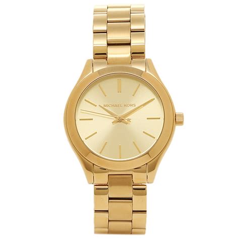 Reloj Mujer Michael Kors Slim Mini Ii Dorado S En Mercado Libre