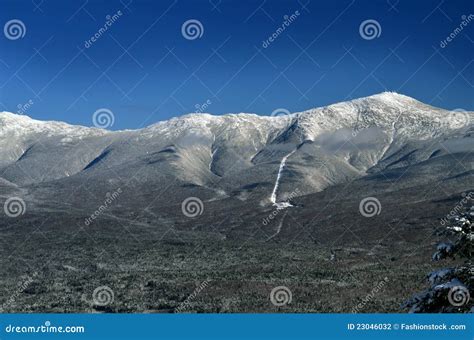 View To Mount Washington In New Hampshire Stock Photo Image Of