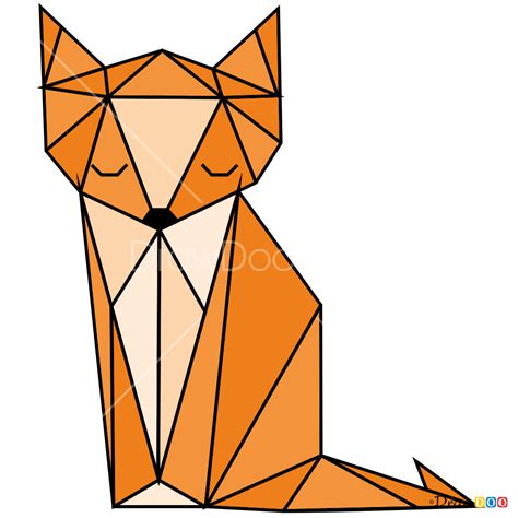 How To Draw Fox Geometric Animals