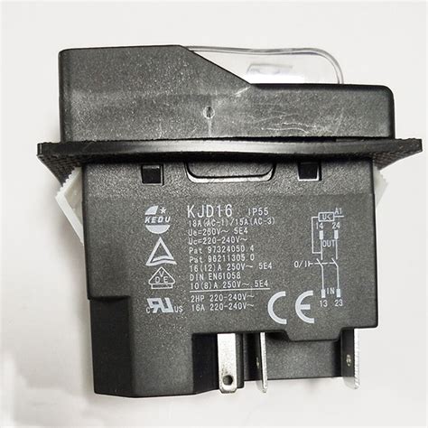 220v Kedu Jd2 16a Three Phase Magnetic Switch Push Button Diy Electric