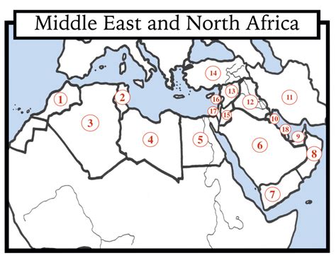 Middle East And North Africa Map Quiz Get Map Update