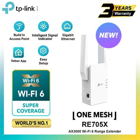 Tp Link Re705x Ax3000 Mesh Wi Fi 6 Range Extender Tp Link Re705x