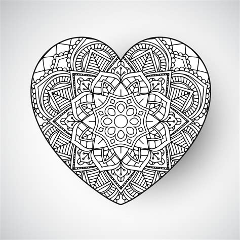 mandala heart pattern design talk