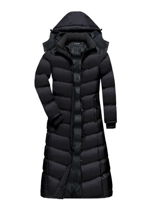 Women Full Length Puffer Maxi coat Water Resistant | Puffer coat, Black
