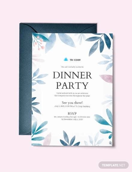 Free 30 Dinner Invitation Templates In Psd Eps Ms Word Ai