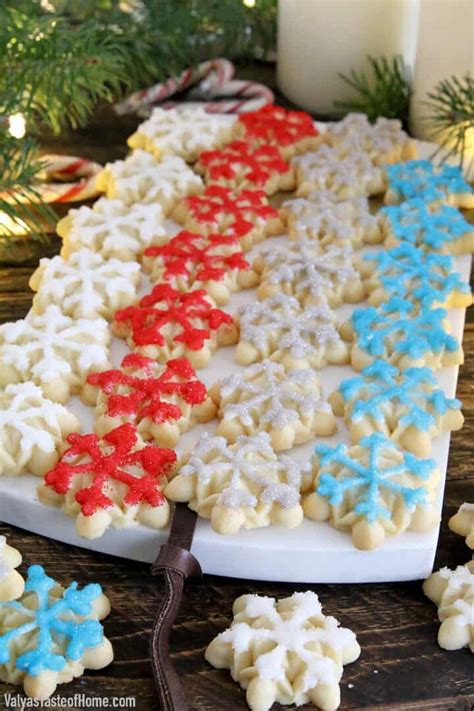 Christmas Snowflake Spritz Cookies Valya S Taste Of Home