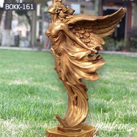 Fine Casting Bronze Angel Statue For Garden Decor For Sale Bokk 161