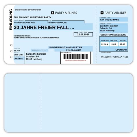 Flugticket Vorlage Zum Bearbeiten 19 Flugtickets Ideen Flugtickets