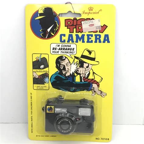 Vtg 1990 Dick Tracy Squirt Camera Walt Disney Company Imperial Toy No
