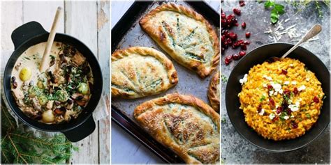 Seasonal root vegetables including squash, sweet potatoes, carrots, and rutabaga have a sweet and hearty flavor when roasted with olive oil and herbs. 14 Vegetarian Christmas Menu Ideas - Best Vegetarian ...