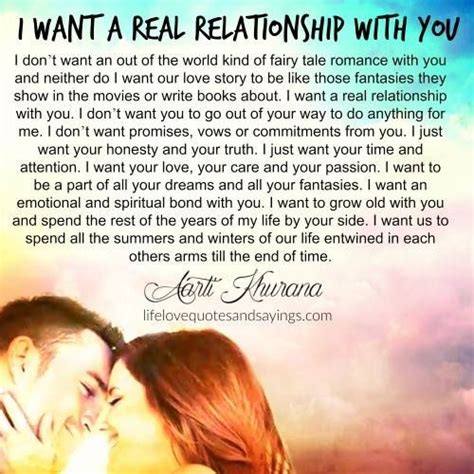 I Want A Real Relationship With You Real Relationship Quotes Real