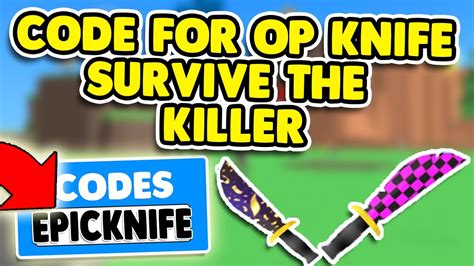 Survive the killer is a horror game on roblox where as a survivor your aim is to hide from the killer, save your teammates, and hopefully escape together in one piece of course! ROBLOX SURVIVE THE KILLER CODES (NEW UPDATE) - YouTube
