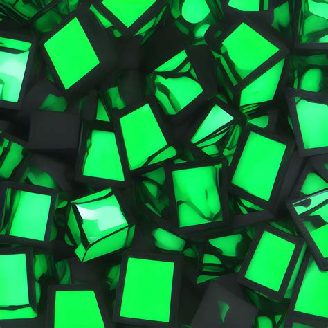 Wallpaper Green Cube Emerald 3072x3072 Petunai42 2190787 Hd