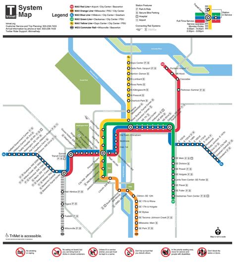 Portlands Trimet Remade Their Map In The Dc Metro Style Rtransit