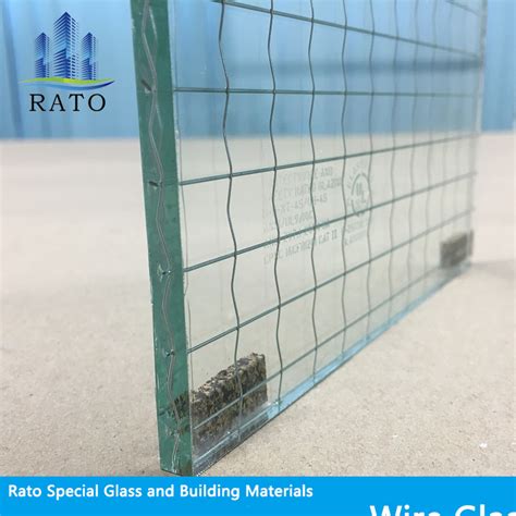 6mm Fireproof Glass Factory Wire Reinforced Safety Glass Unbreakable
