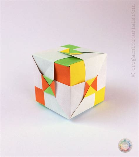 Origami Cube Origami Tutorials Origami Cube Book Origami Origami