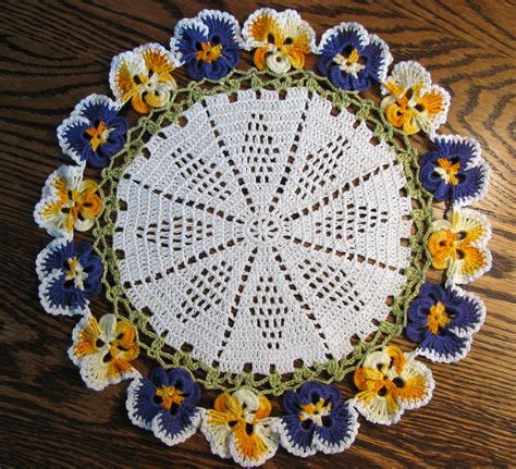 Ravelry Pansy Doily By American Thread Company Doily Patterns
