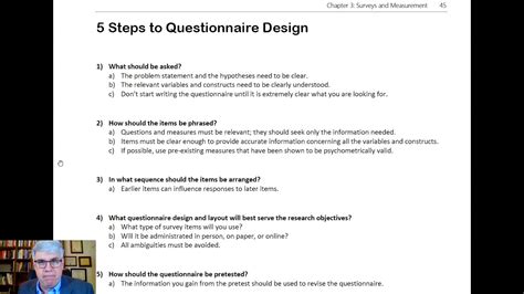 5 Steps To Questionnaire Design Youtube