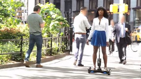 Watch Woman Tries Out Dildo Hoverboard In Public