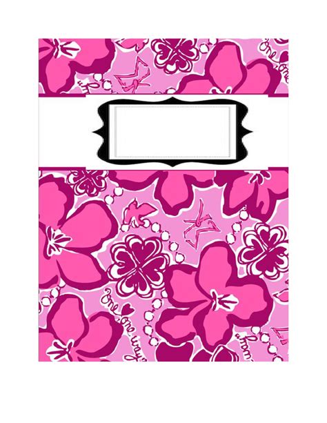Template For Binder Cover And Spine