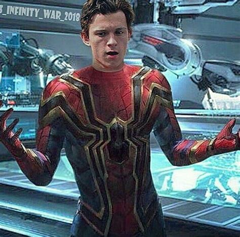 Tom Holland In His Iron Spider Suit Tom Holland Spiderman Tom