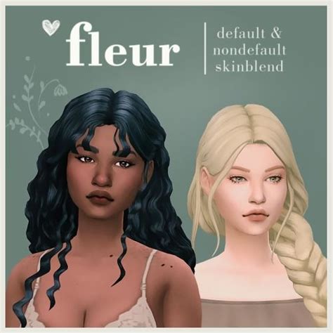 ☘ Fleur Skinblend ☘ Sims Hair The Sims 4 Skin Sims 4 Body Mods