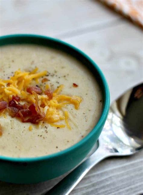 Roasted Cauliflower And Cheddar Soup Moscato Mom
