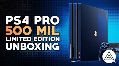 Ps4 Pro 500 Million Limited Edition Console Unboxing Youtube