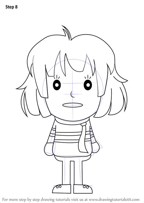 How To Draw Frisk From Undertale Undertale Step By Step