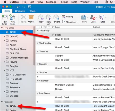How To Disable The Unified Inbox And Grouped Folders In Outlook 2016