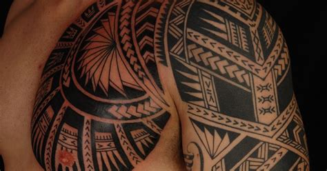 Maori Polynesian Tattoo Polynesian Chest Tattoo Extention