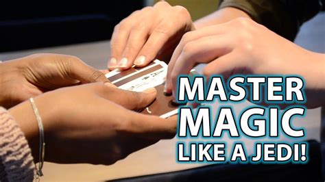 To do so just follow the steps: HOW TO DO MAGIC - like a JEDI! Card Trick Tutorial! - YouTube