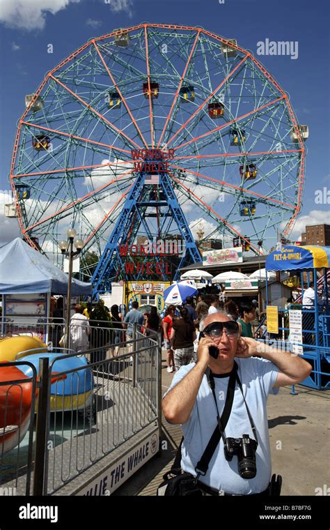 Denos Wonder Wheel Amusement Park Coney Island Brooklyn New York