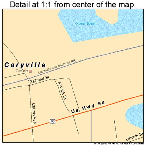 Caryville Florida Street Map 1210975