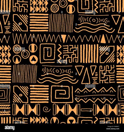 African Ethnic Pattern Tribal Art Background Africa Style Design