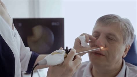 Doctor Examine Nose Of Patient With Ent Stock Footage Sbv 324180760