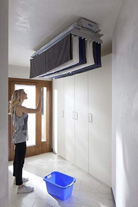 This easy to assemble accordion drying rackthis easy to assemble accordion drying rack from danya b, is an attractive, functional space saver for your laundry room or. Foxydry Air 150, Wall and ceiling clothesline, electrical ...