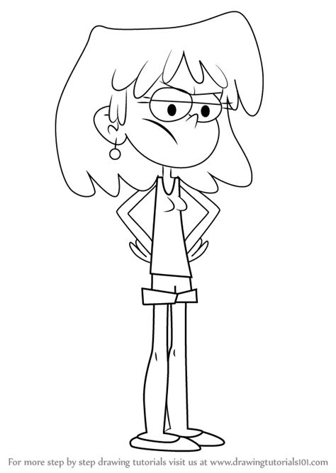 Step By Step How To Draw Lori Loud From The Loud House