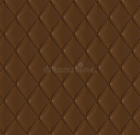 Brown Quilted Leather Tiled Texture Stock Photo Image Of Dark