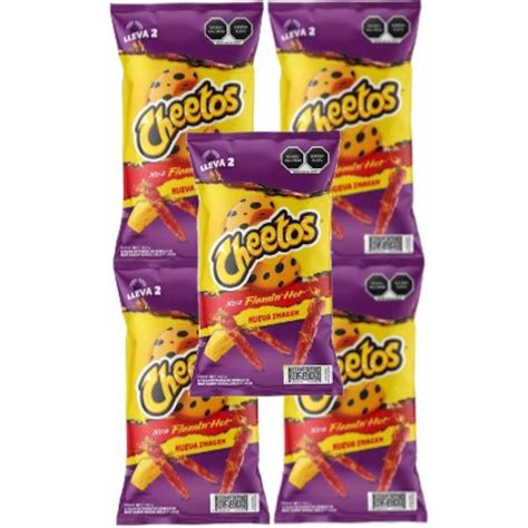 Cheetos Xtra Flamin Hot Sabritas Mexican 5 Bags 45g Etsy