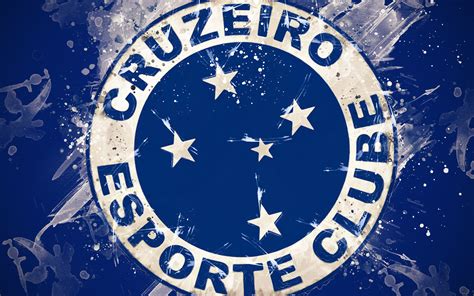 4k cruzeiro esporte clube logo emblem soccer hd wallpaper